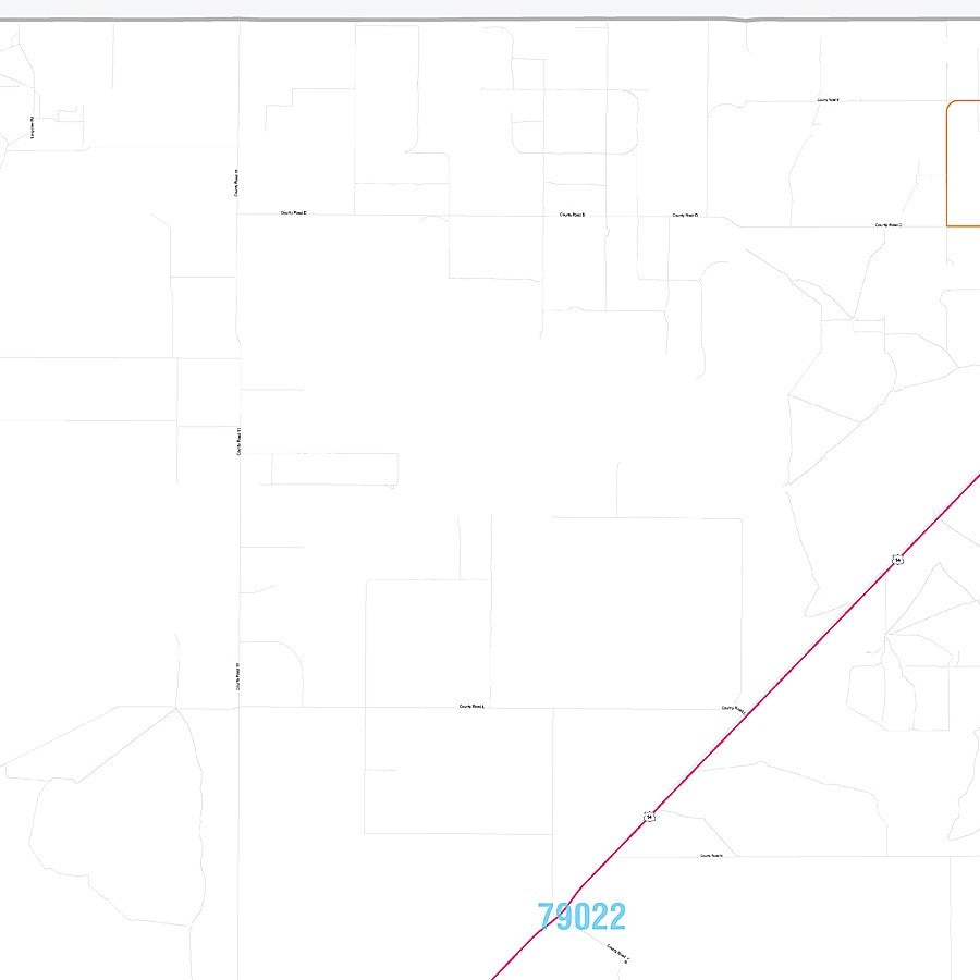 Hartley County, TX Premium Style Wall Map
