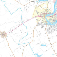 Hood County, TX Premium Style Wall Map