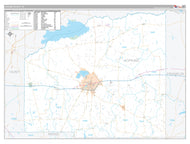 Hopkins County, TX Premium Style Wall Map