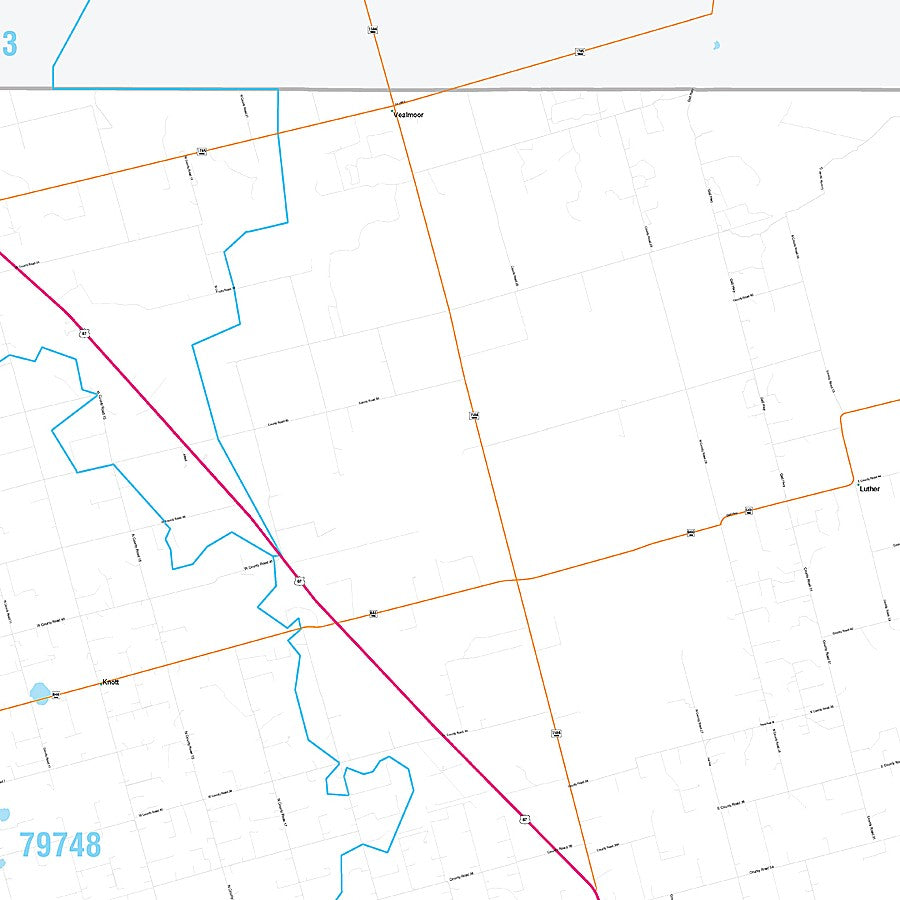 Howard County, TX Premium Style Wall Map