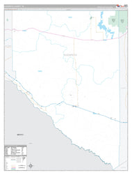 Hudspeth County, TX Premium Style Wall Map