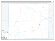 Irion County, TX Premium Style Wall Map