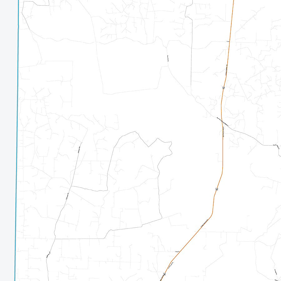 Irion County, TX Premium Style Wall Map