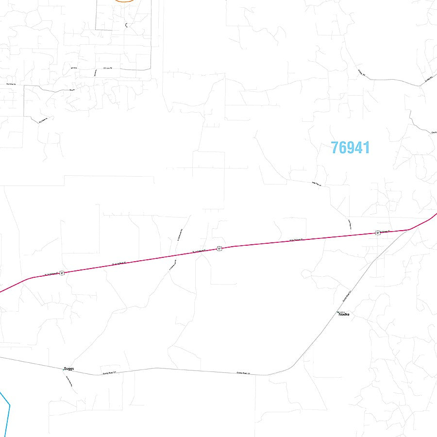 Irion County, TX Premium Style Wall Map