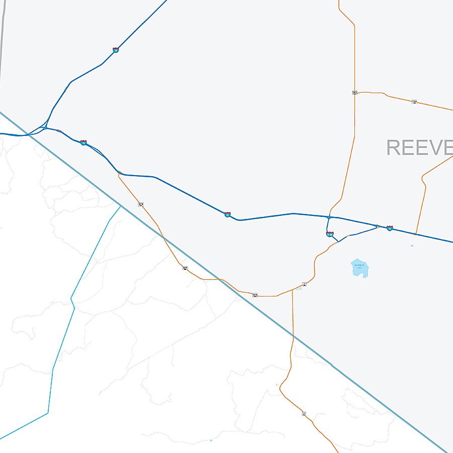 Jeff Davis County, TX Premium Style Wall Map