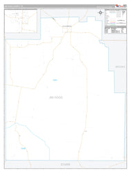 Jim Hogg County, TX Premium Style Wall Map