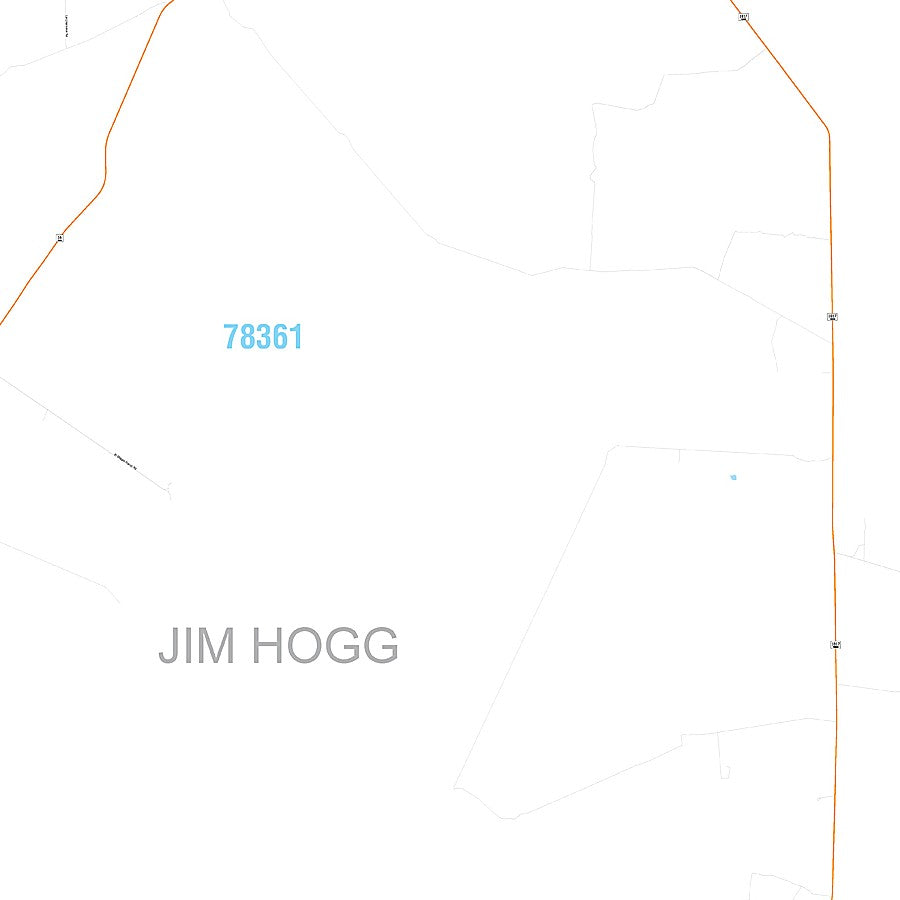 Jim Hogg County, TX Premium Style Wall Map