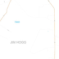 Jim Hogg County, TX Premium Style Wall Map