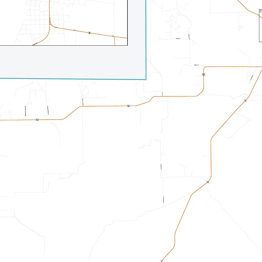 Jim Hogg County, TX Premium Style Wall Map