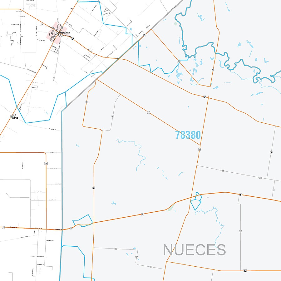 Jim Wells County, TX Premium Style Wall Map