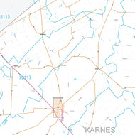 Karnes County, TX Premium Style Wall Map