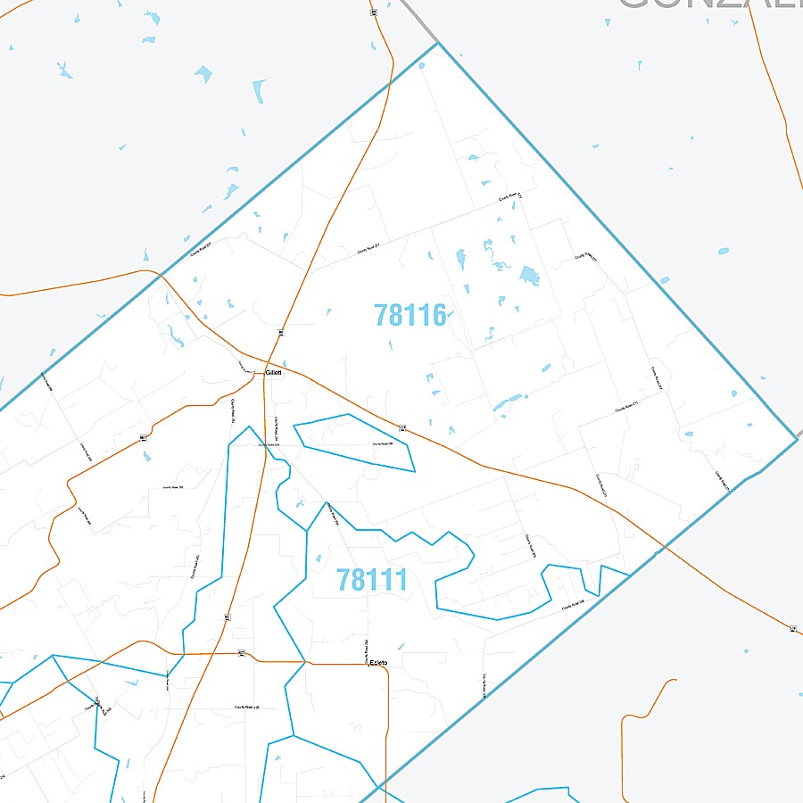 Karnes County, TX Premium Style Wall Map