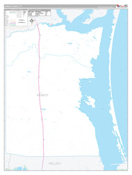 Kenedy County, TX Premium Style Wall Map