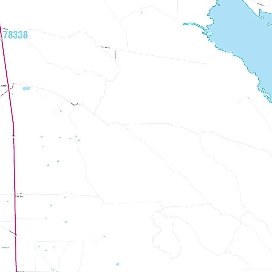 Kenedy County, TX Premium Style Wall Map