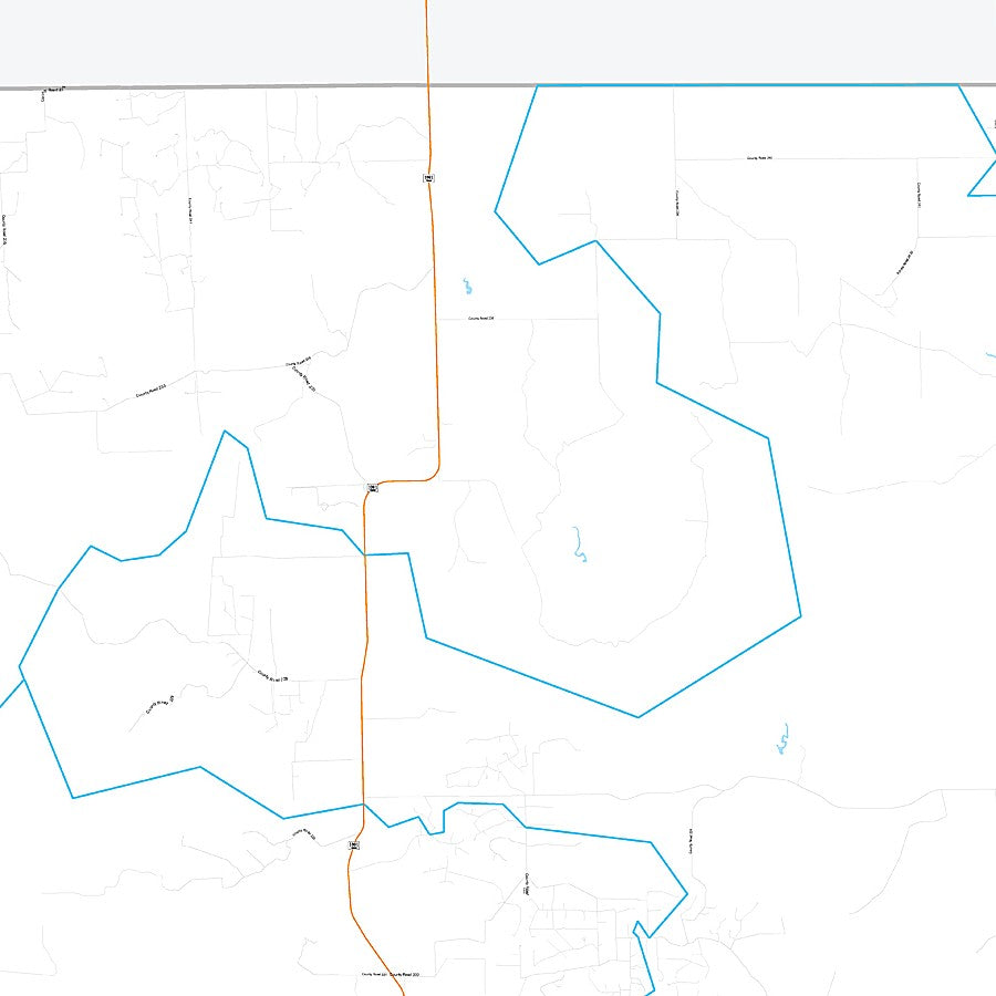 Kent County, TX Premium Style Wall Map