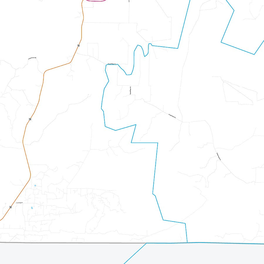 Kent County, TX Premium Style Wall Map