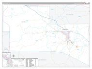 Kerr County, TX Premium Style Wall Map