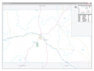 Kimble County, TX Premium Style Wall Map