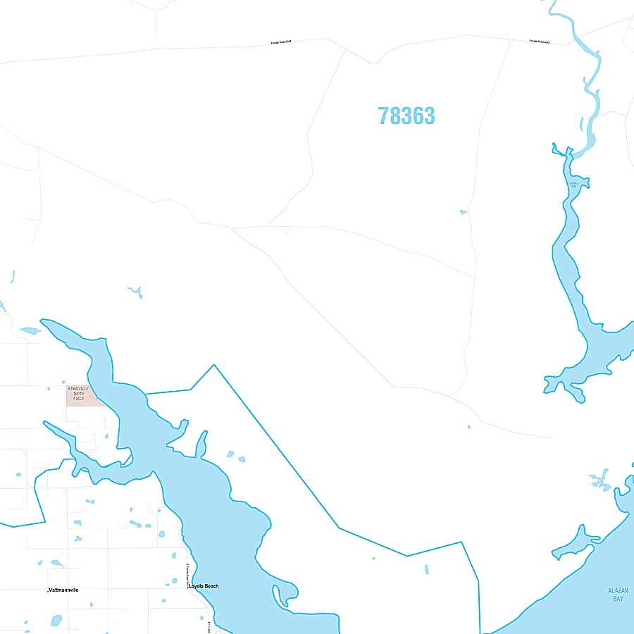 Kleberg County, TX Premium Style Wall Map