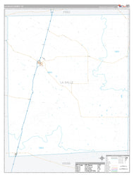 La Salle County, TX Premium Style Wall Map
