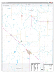 Lamb County, TX Premium Style Wall Map