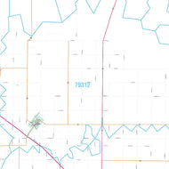 Lamb County, TX Premium Style Wall Map