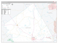Lampasas County, TX Premium Style Wall Map