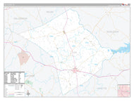 Lee County, TX Premium Style Wall Map