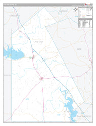 Live Oak County, TX Premium Style Wall Map