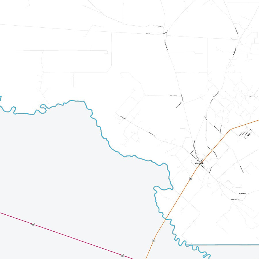 Loving County, TX Premium Style Wall Map