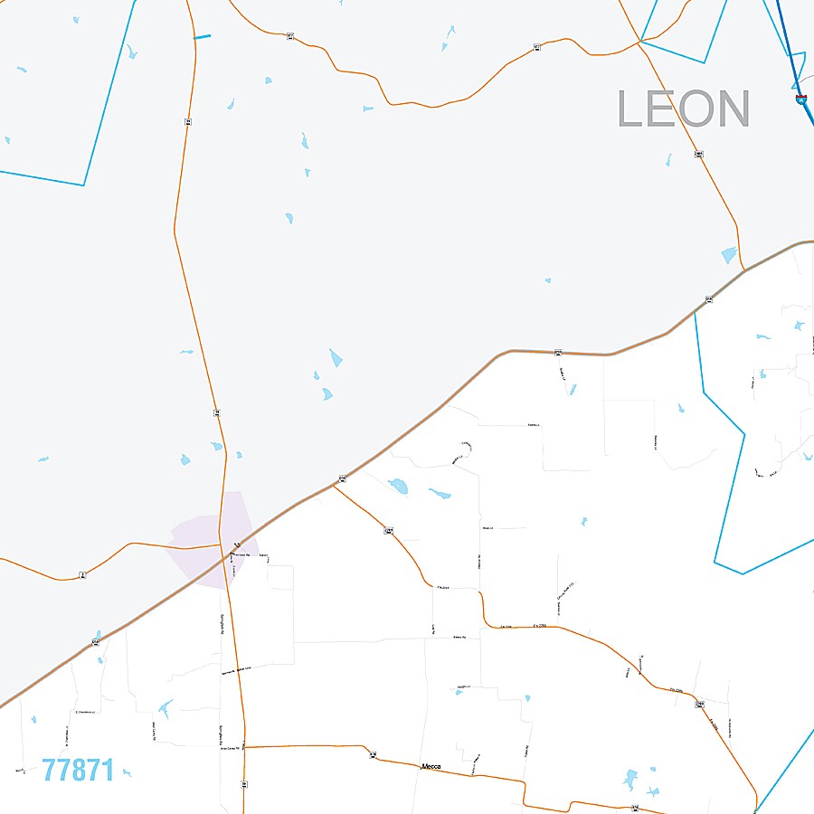 Madison County, TX Premium Style Wall Map