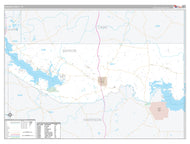 Marion County, TX Premium Style Wall Map