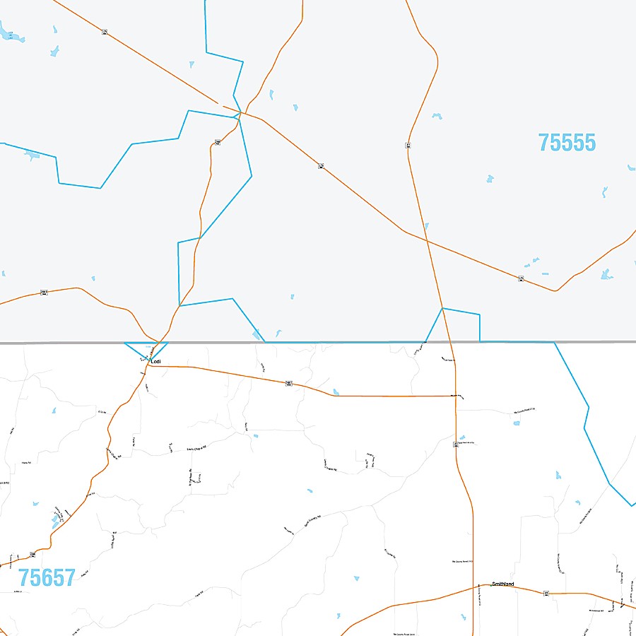 Marion County, TX Premium Style Wall Map