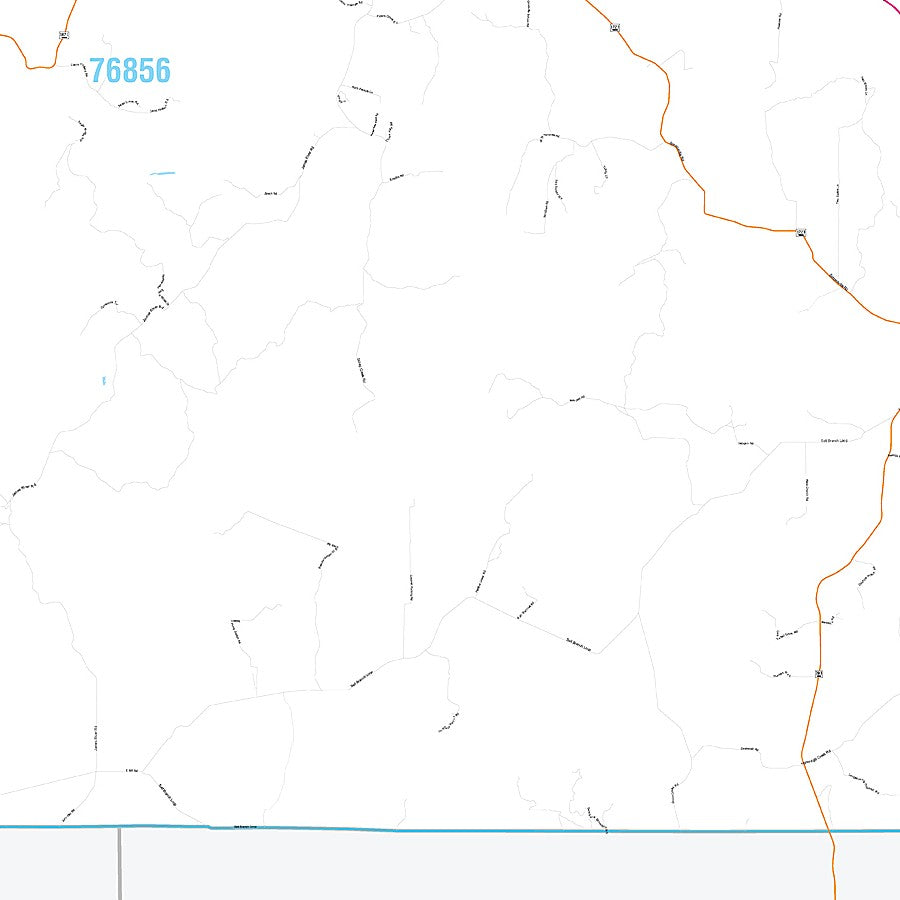 Mason County, TX Premium Style Wall Map