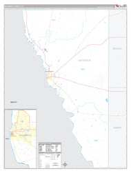 Maverick County, TX Premium Style Wall Map