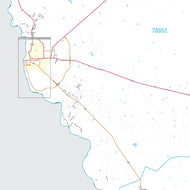 Maverick County, TX Premium Style Wall Map