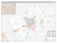 McLennan County, TX Premium Style Wall Map