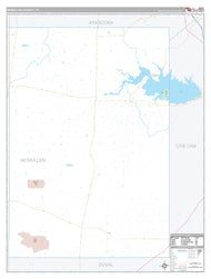 McMullen County, TX Premium Style Wall Map