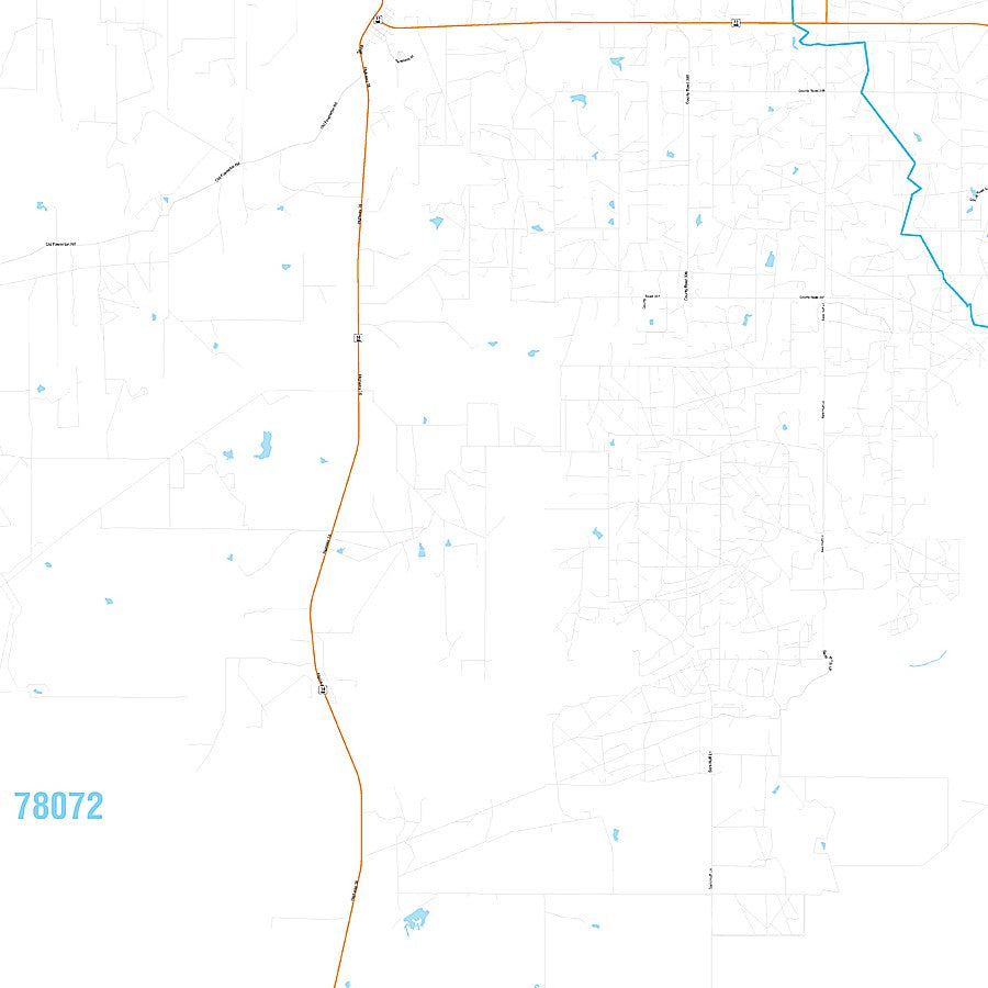 McMullen County, TX Premium Style Wall Map