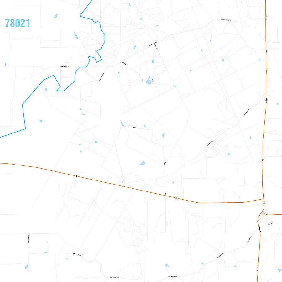 McMullen County, TX Premium Style Wall Map