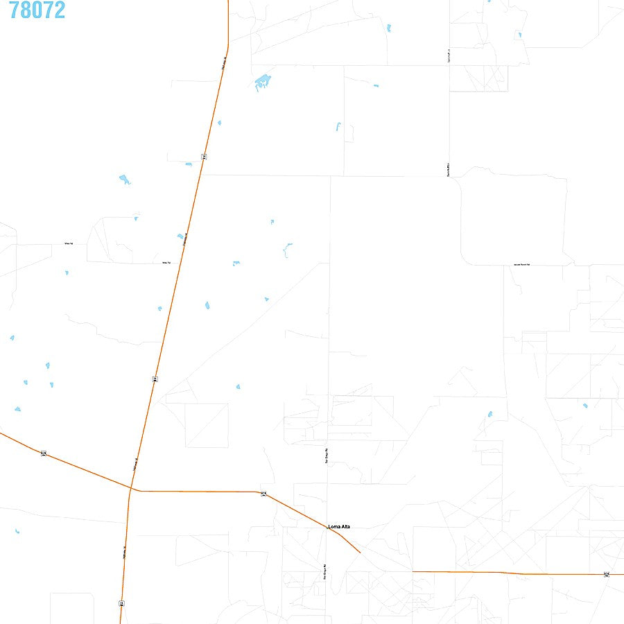 McMullen County, TX Premium Style Wall Map