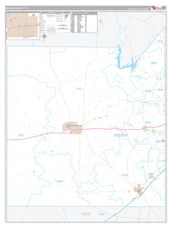 Medina County, TX Premium Style Wall Map