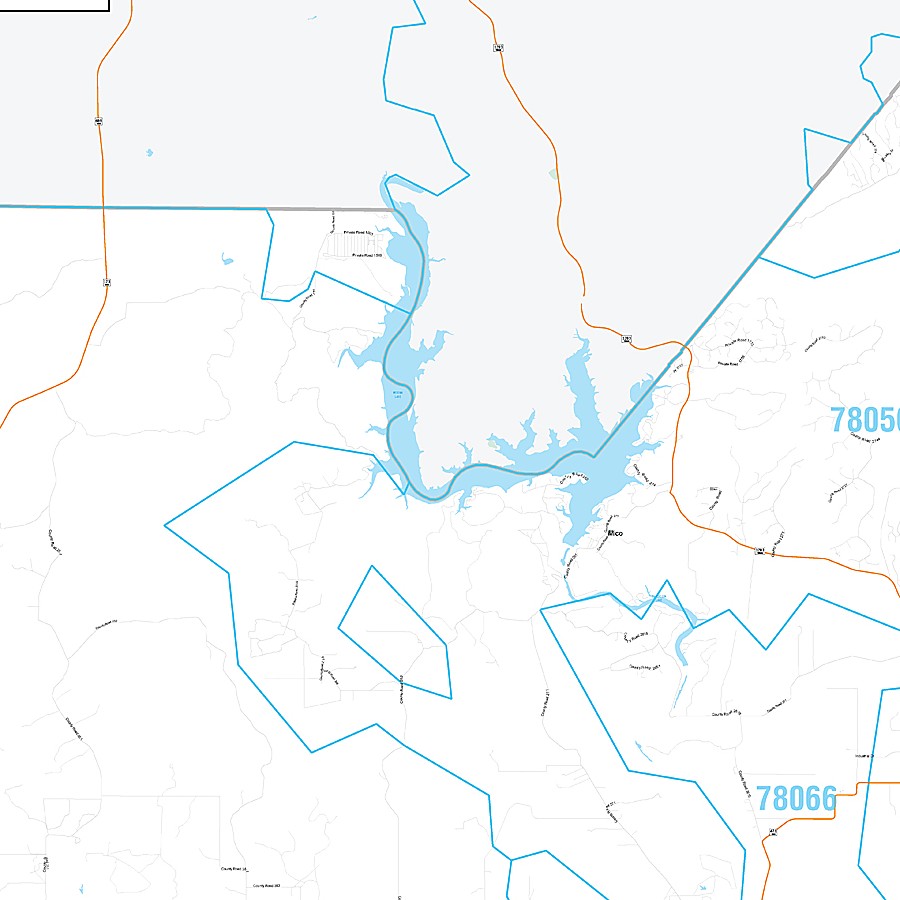 Medina County, TX Premium Style Wall Map