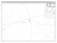 Menard County, TX Premium Style Wall Map