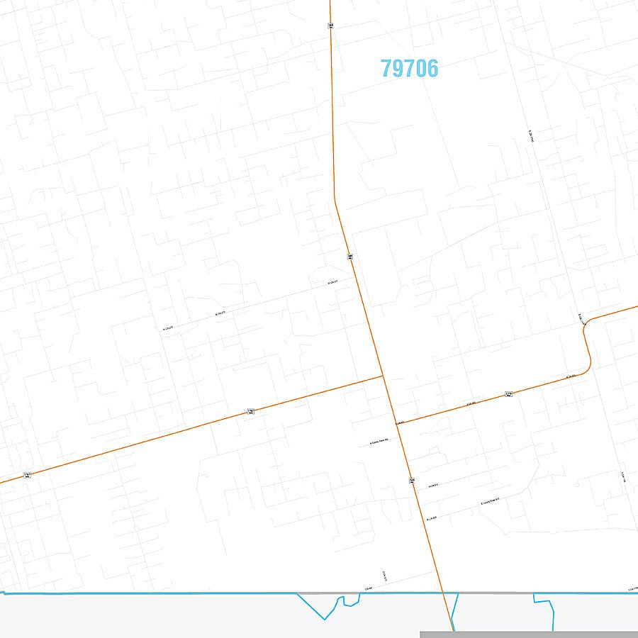 Midland County, TX Premium Style Wall Map