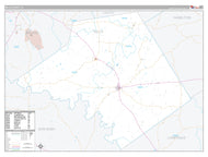 Mills County, TX Premium Style Wall Map