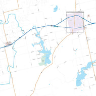 Mitchell County, TX Premium Style Wall Map