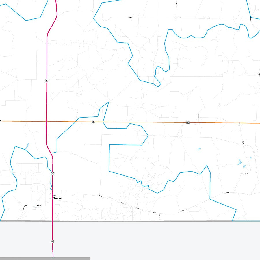 Moore County, TX Premium Style Wall Map