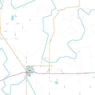 Motley County, TX Premium Style Wall Map