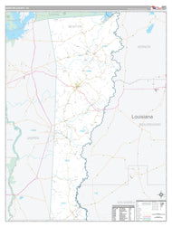 Newton County, TX Premium Style Wall Map